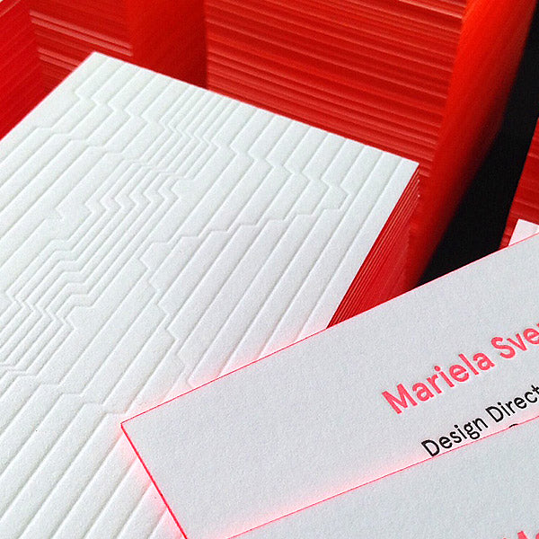 600gsm German 100% Cotton Letterpress business cards