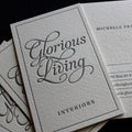 300gsm Italian Cotton Letterpress business cards - The Artisan Press Store