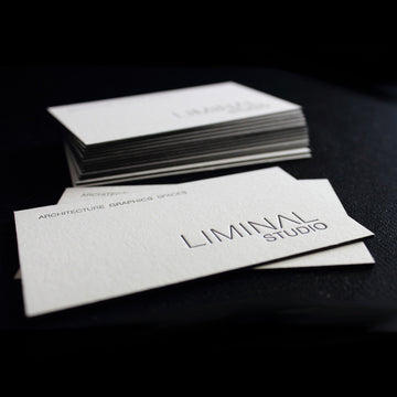 600gsm German 100% Cotton Letterpress business cards - The Artisan Press Store